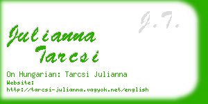 julianna tarcsi business card